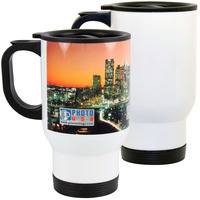 14 oz. White Stainless Steel Mug