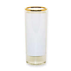 2 oz. Glass Shooter with Gold Rim