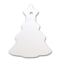 4" Christmas Tree Ornament with Hole