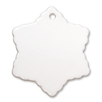3" Snowflake Ornament with Hole