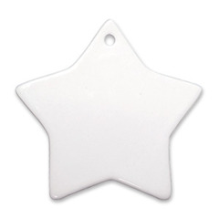 3" Star Ornament w/ Hole100/case