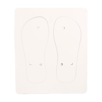 Sublimation Flip-Flops by Photo USA, Large Child Orange Insole